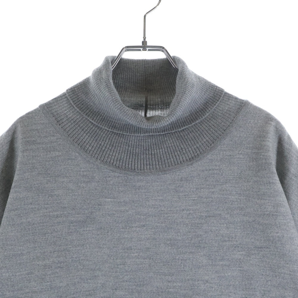 Max Mara(マックスマーラ) コットンウール ハイネックワンピース グレー 162606836700 レディース