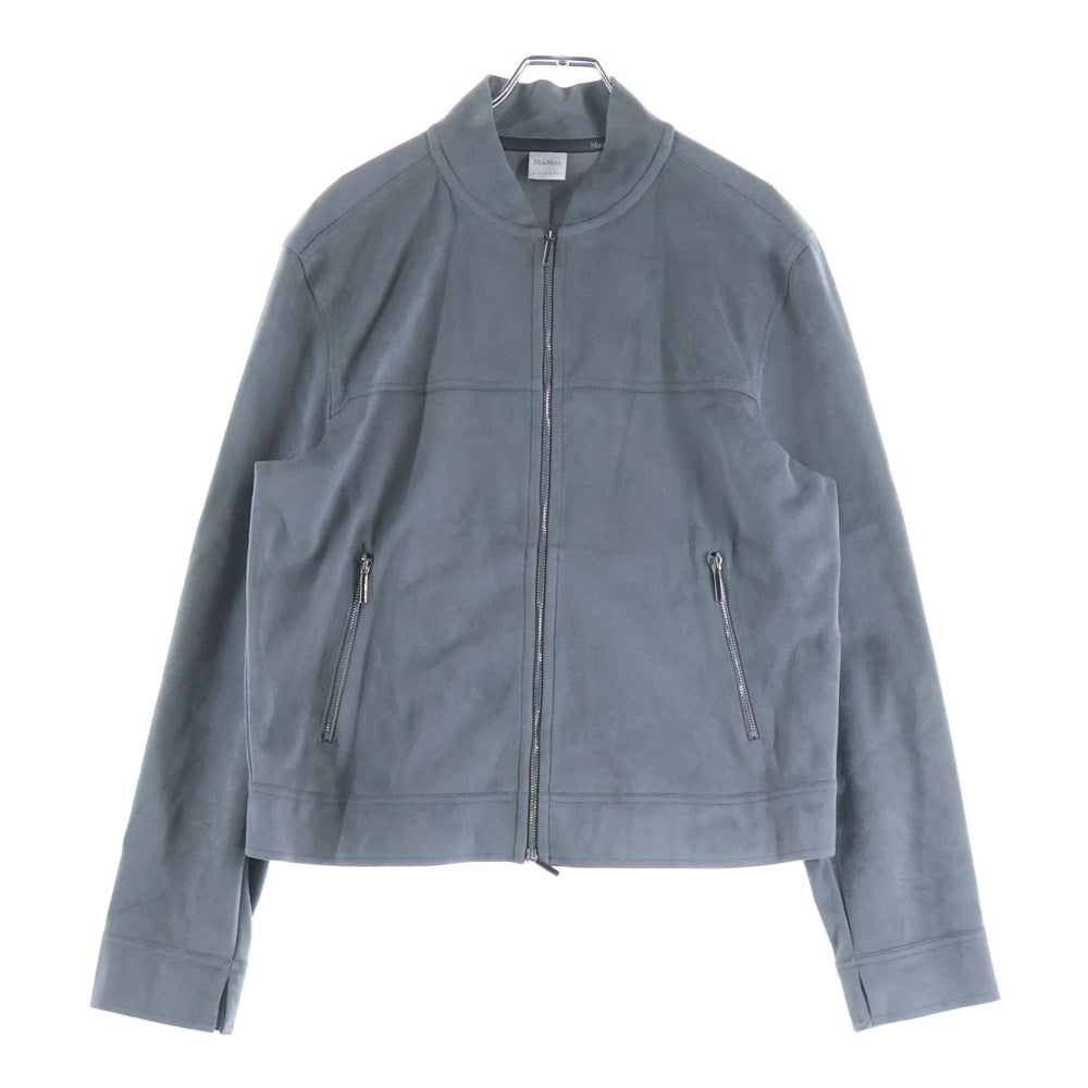 Max Mara(マックスマーラ) フェイクスウェード ジップアップブルゾン グレー レディース