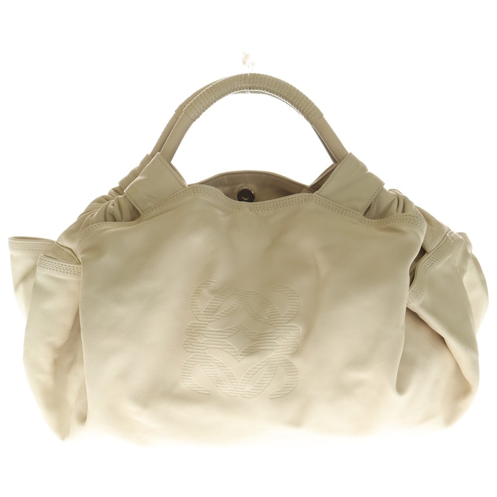 LOEWE(ロエベ) ナッパアイレ ハンドバッグ トートバッグ アイボリー レザー レディース
