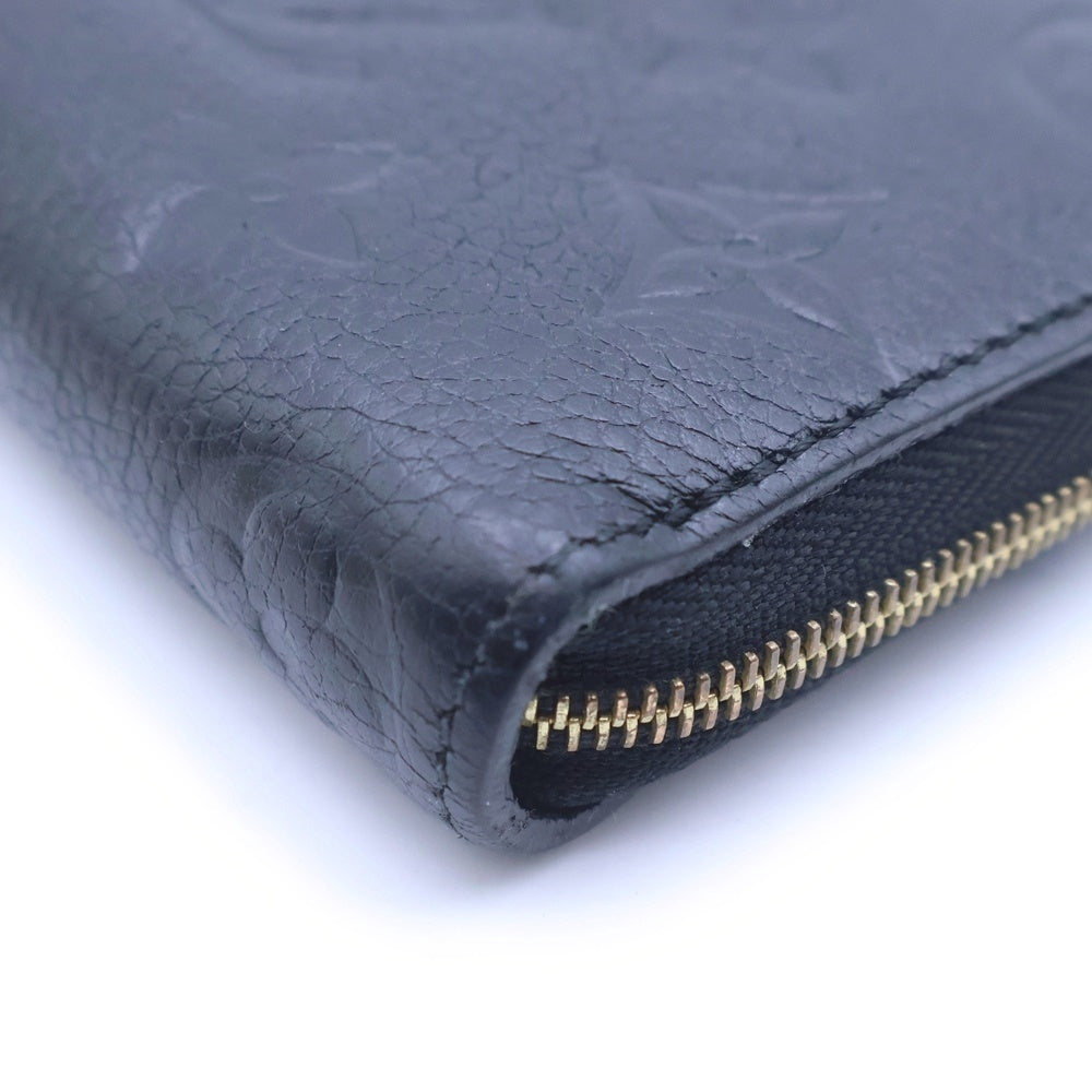 LOUIS VUITTON(ルイヴィトン) モノグラムアンプラント ジッピーコインパース コンパクトウォレット 財布 コインケース ブラック レザー M60574 ゴールド金具 レディース