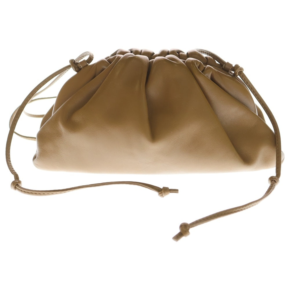 BOTTEGA VENETA(ボッテガヴェネタ) ミニ ザポーチ ショルダーバッグ ハンドバッグ キャメル レザー レディース