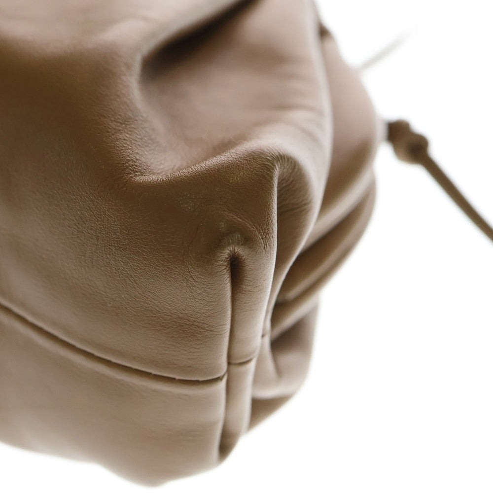 BOTTEGA VENETA(ボッテガヴェネタ) ミニ ザポーチ ショルダーバッグ ハンドバッグ キャメル レザー レディース