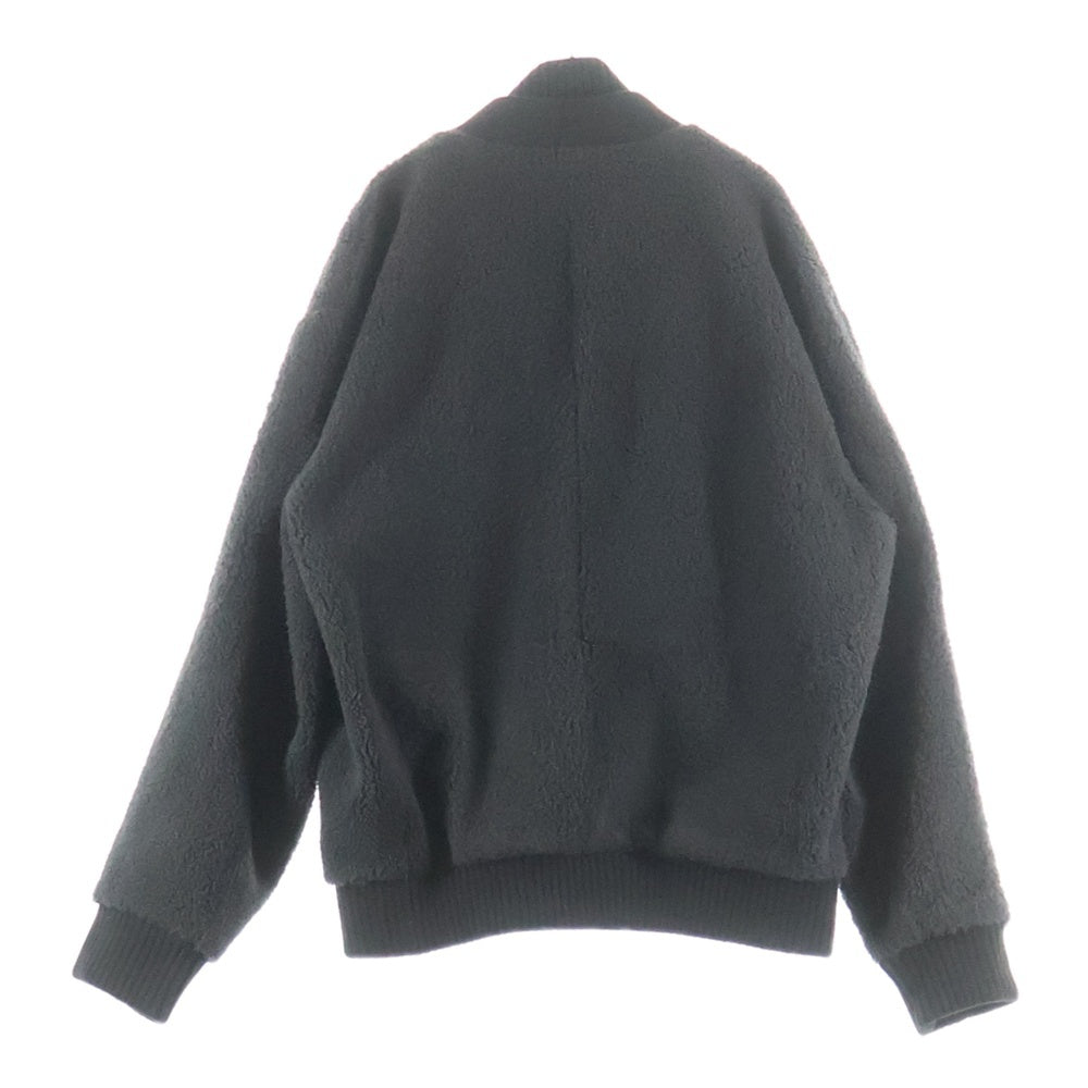 HERMES(エルメス) 21AW ウール カシミヤ ニット ムートン ブルゾン ブラウン