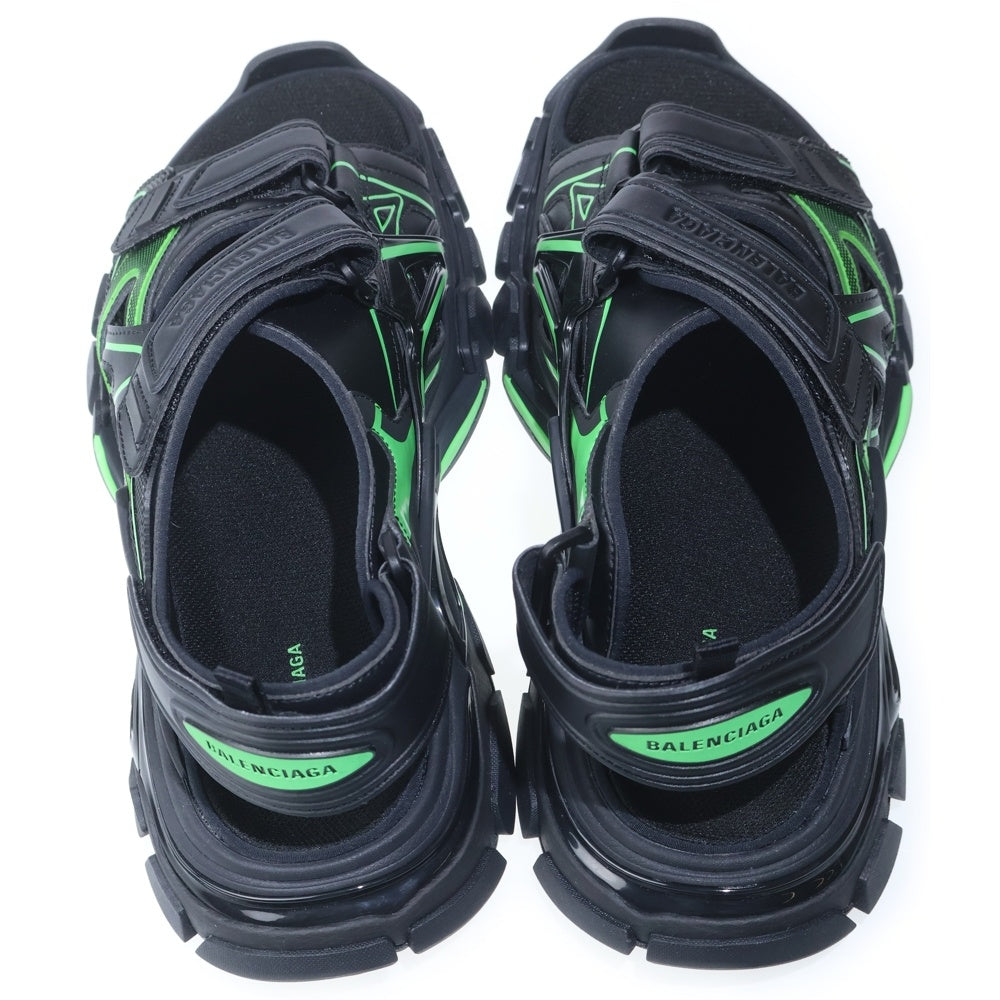 BALENCIAGA(バレンシアガ) TRACK SANDAL トラック サンダル ベルクロ シューズ ブラック/グリーン US10/28.5cm 617542