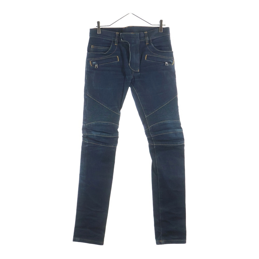 BALMAIN(バルマン) バイカーデニムパンツ インディゴ S5HT551C710