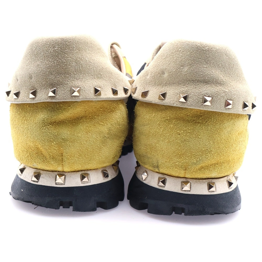 VALENTINO GARAVANI(ヴァレンチノガラヴァーニ) Rockstud Low ロックスタッズ ローカットスニーカー イエロー 42 FN952Y2