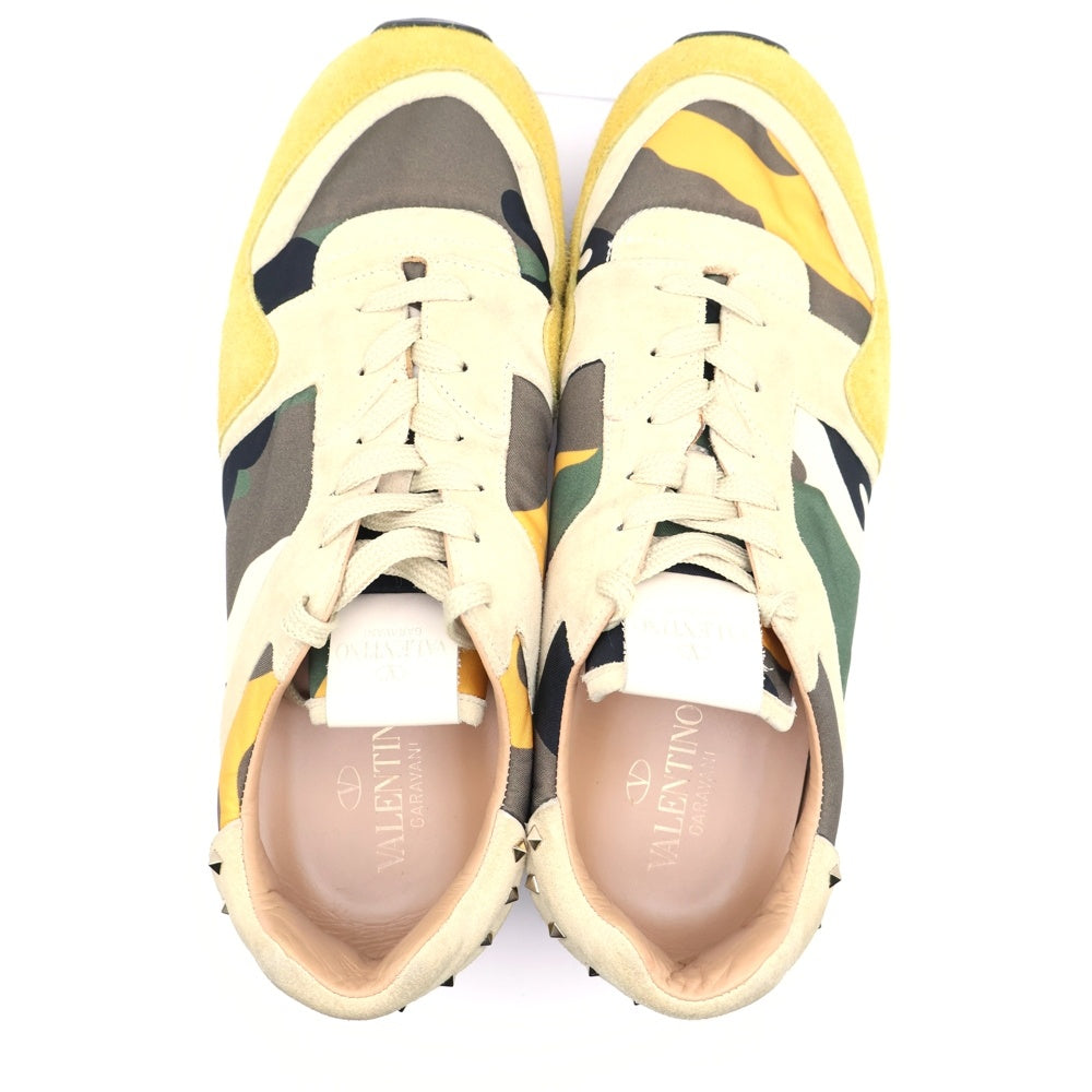 VALENTINO GARAVANI(ヴァレンチノガラヴァーニ) Rockstud Low ロックスタッズ ローカットスニーカー イエロー 42 FN952Y2