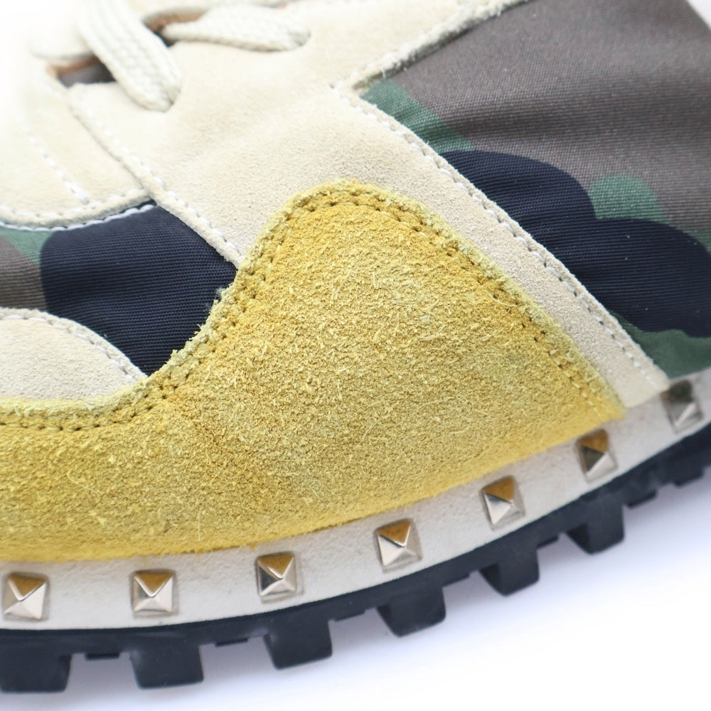 VALENTINO GARAVANI(ヴァレンチノガラヴァーニ) Rockstud Low ロックスタッズ ローカットスニーカー イエロー 42 FN952Y2