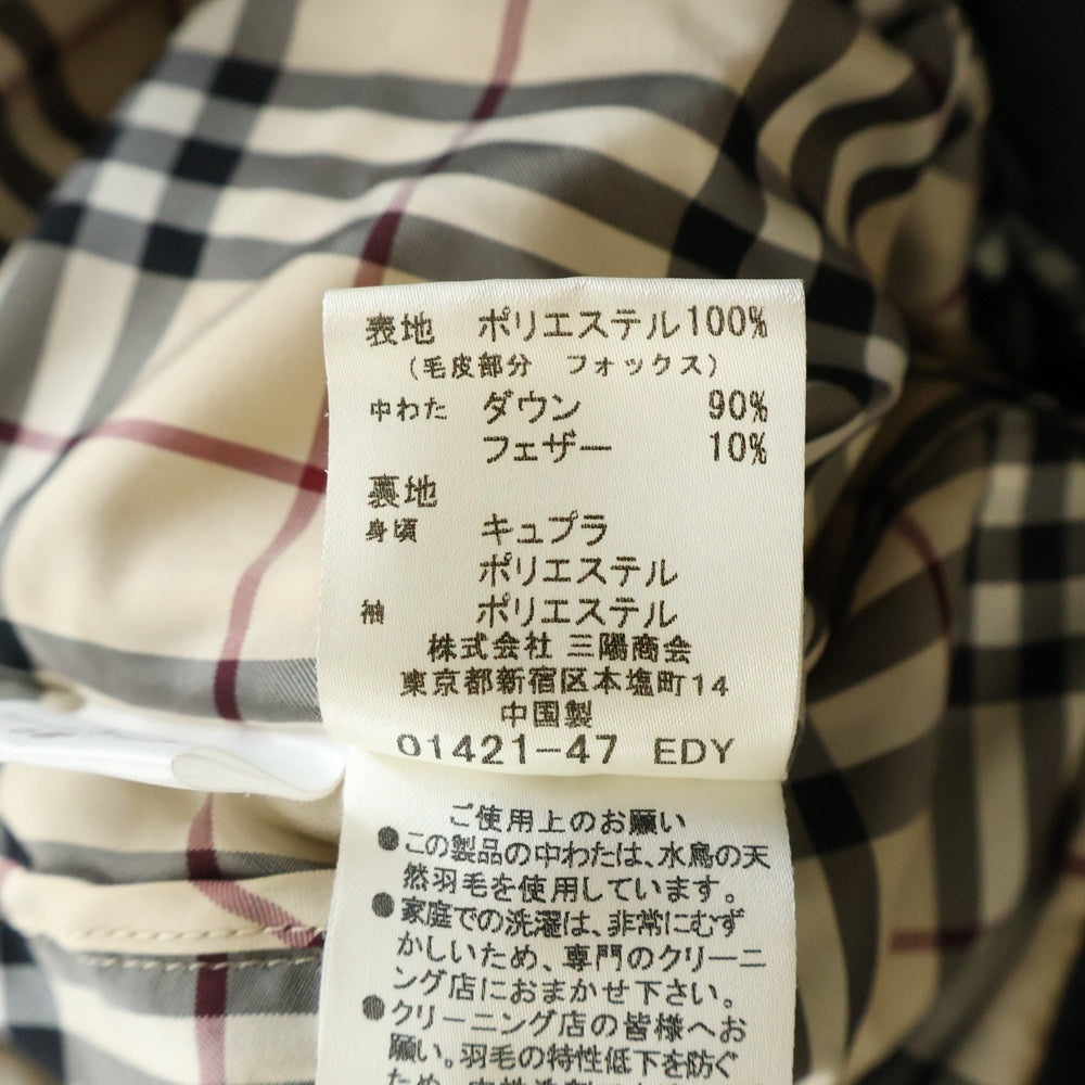 BURBERRY LONDON(バーバリーロンドン) ダウンジャケット ブラック レディース