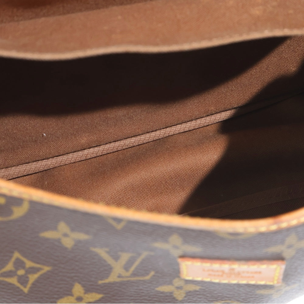 LOUIS VUITTON(ルイヴィトン) モノグラム ソミュール30 ショルダーバッグ ブラウン PVCレザー M42256 ゴールド金具