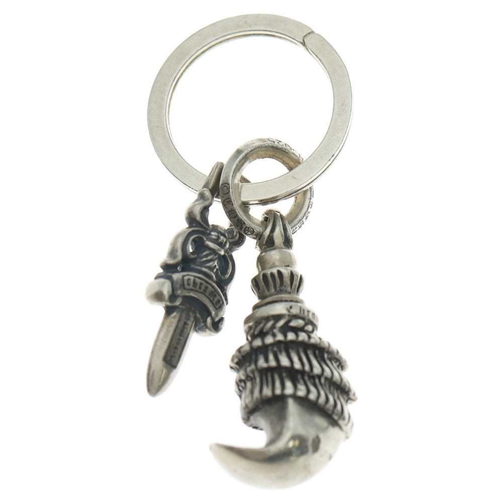 CHROME HEARTS(クロムハーツ) CROW&No5 DGGR クロウ #5 ダガー キーリング シルバー
