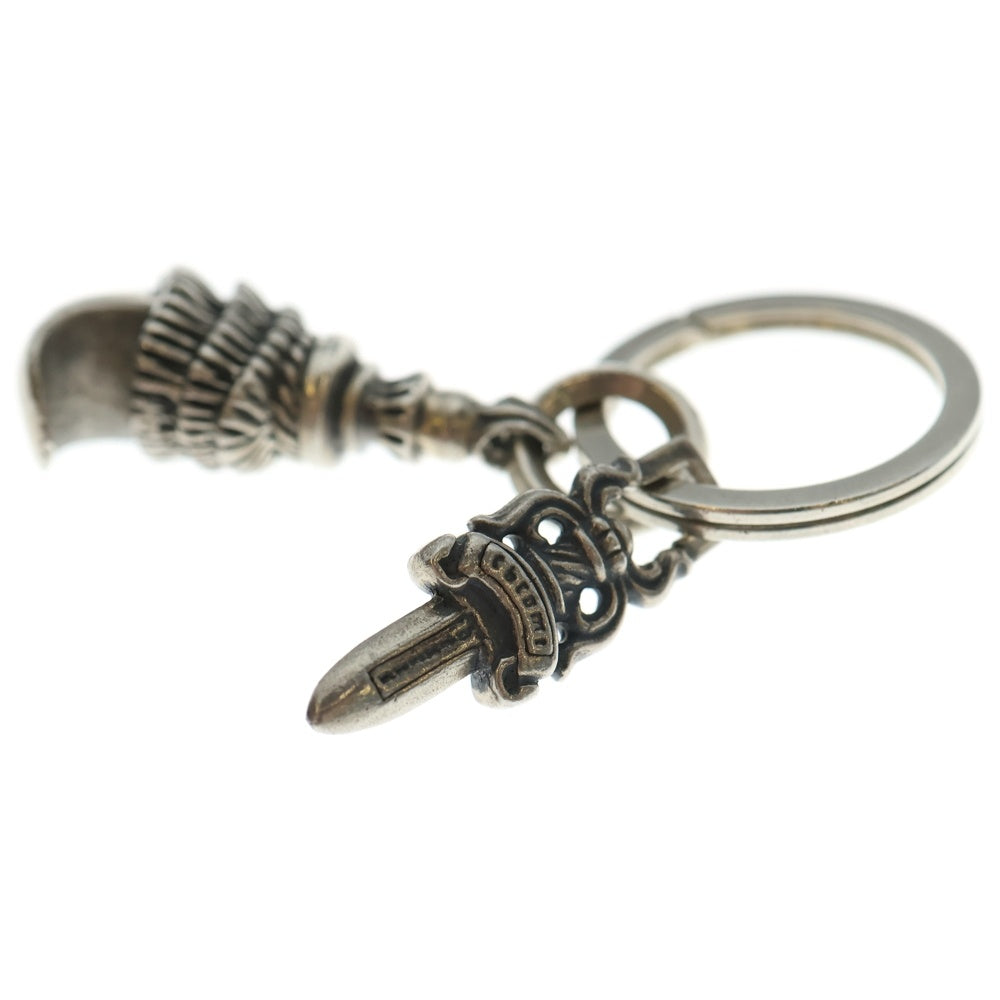 CHROME HEARTS(クロムハーツ) CROW&No5 DGGR クロウ #5 ダガー キーリング シルバー