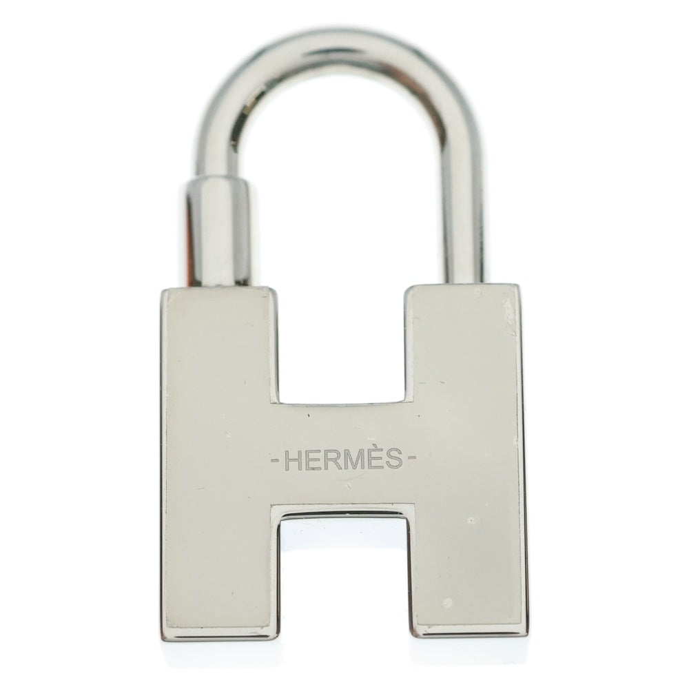 HERMES(エルメス) カデナ クイズチャーム 南京錠 パドロックモチーフ ブルー系 シルバー GP