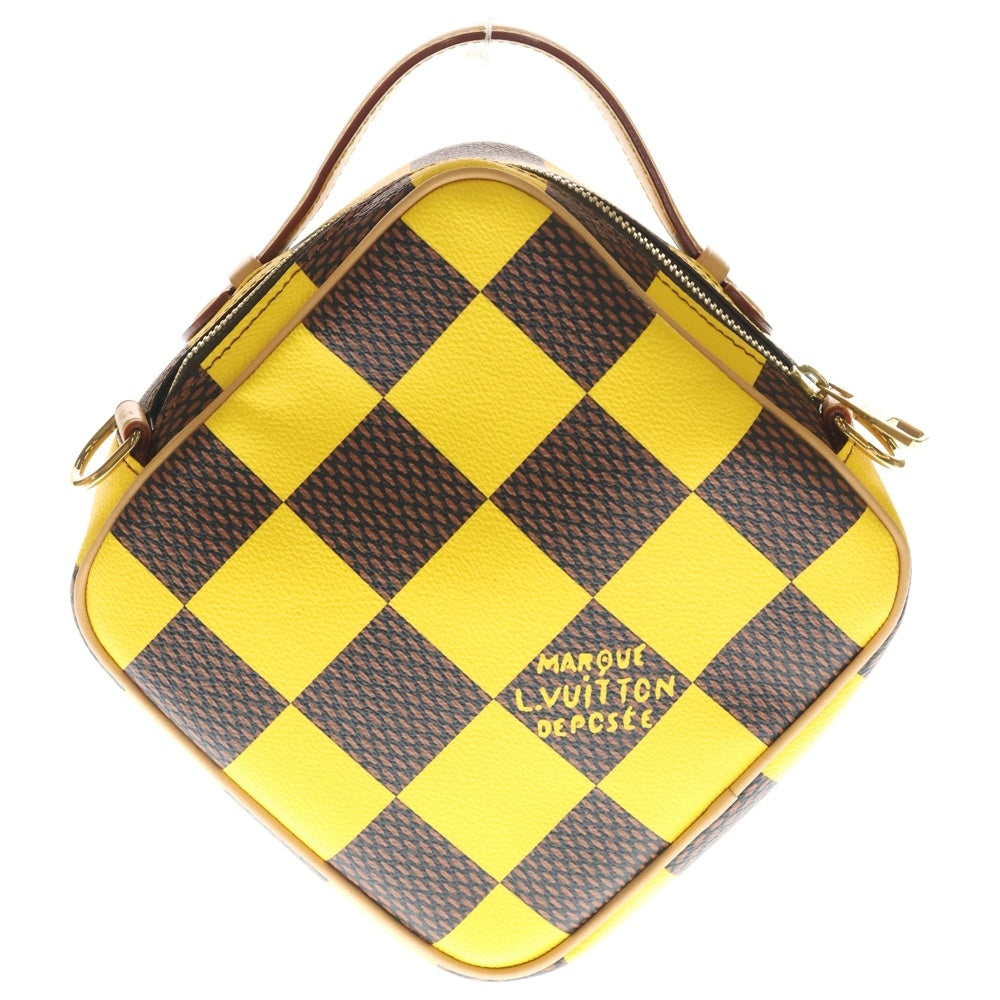 LOUIS VUITTON(ルイヴィトン) ダミエポップ チェス メッセンジャー 2wayバッグ ショルダーバッグ ブラウン×イエロー PVCレザー RFID N40562 レディース