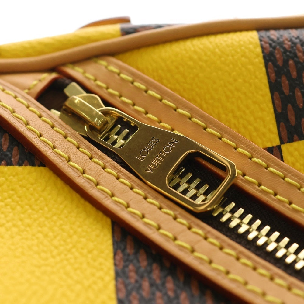 LOUIS VUITTON(ルイヴィトン) ダミエポップ チェス メッセンジャー 2wayバッグ ショルダーバッグ ブラウン×イエロー PVCレザー RFID N40562 レディース