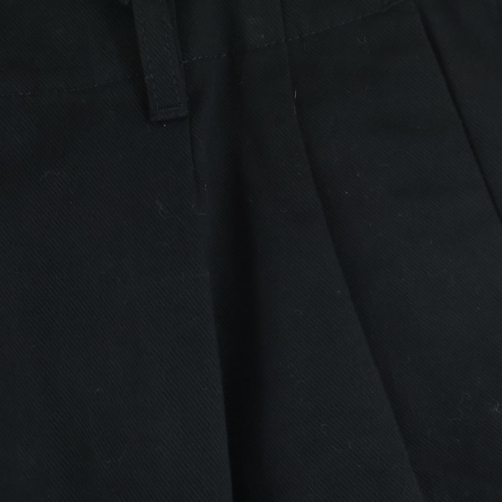 MONCLER(モンクレール) 21AW ×FRAGMENT HIROSHI FUJIWARA PANTALONE フラグメントヒロシフジワラ ツータック コットンワイドパンツ トラウザー ブラック G209U2A00004 G209U2A00004