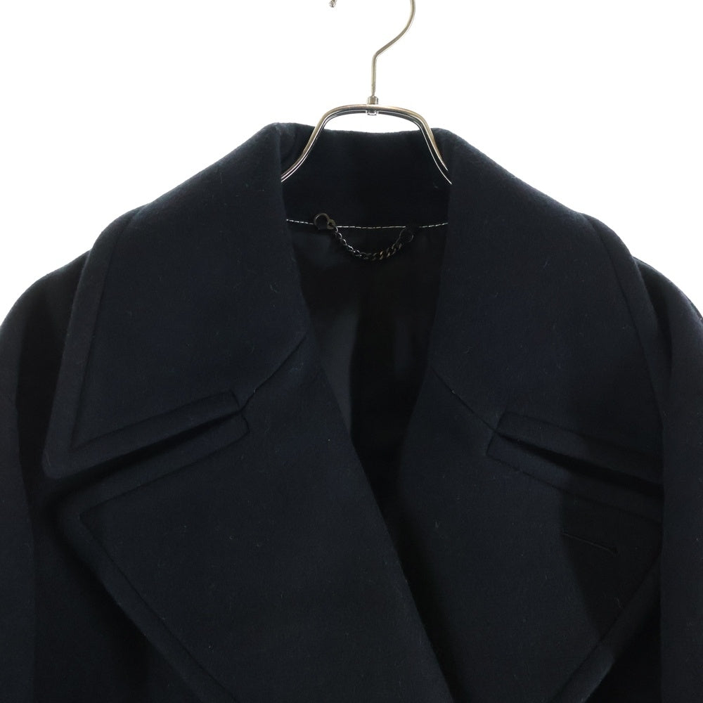 DRIES VAN NOTEN(ドリスヴァンノッテン) ダブルブレスト オーバーサイズウールコート ブラック