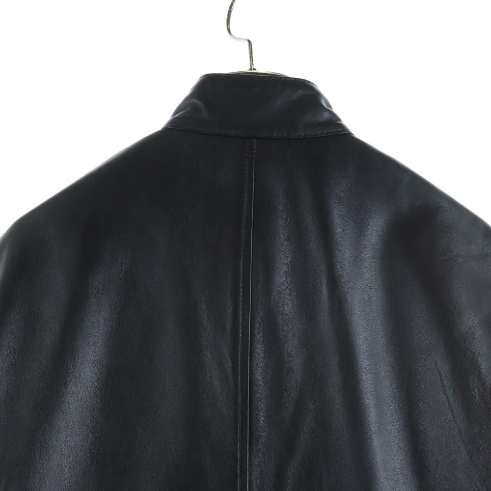 BURBERRY BLACK LABEL(バーバリー ブラックレーベル) レザー ライダースジャケット ブラック BMP12-309-09