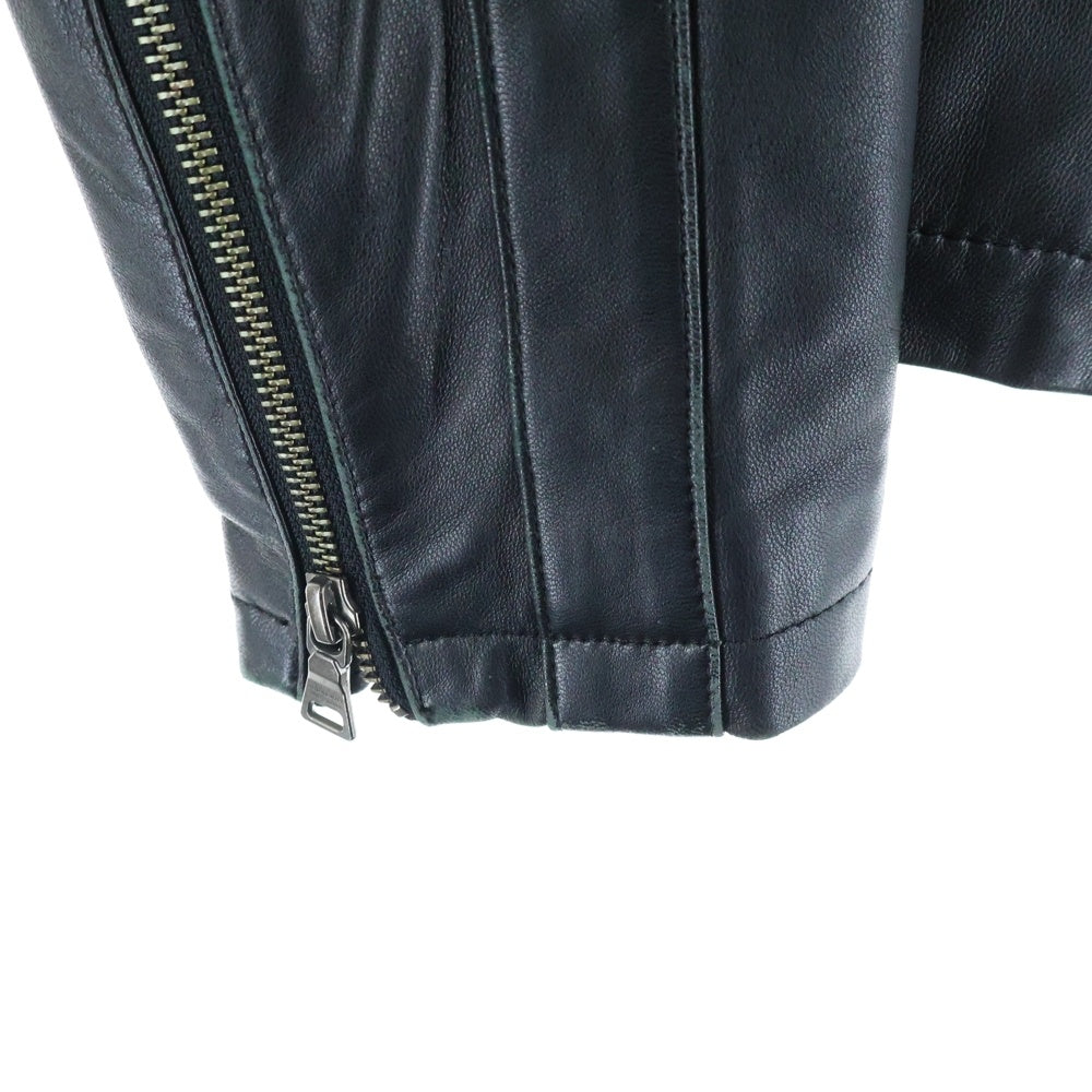 BURBERRY BLACK LABEL(バーバリー ブラックレーベル) レザー ライダースジャケット ブラック BMP12-309-09