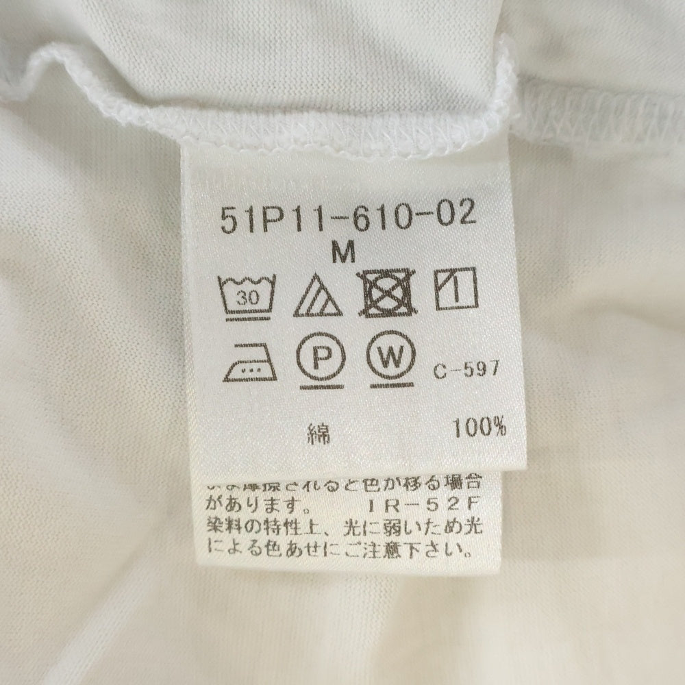 BLACK LABEL CRESTBRIDGE(ブラックレーベルクレストブリッジ) 肩チェック切替半袖Tシャツ ホワイト 51P11-610-02