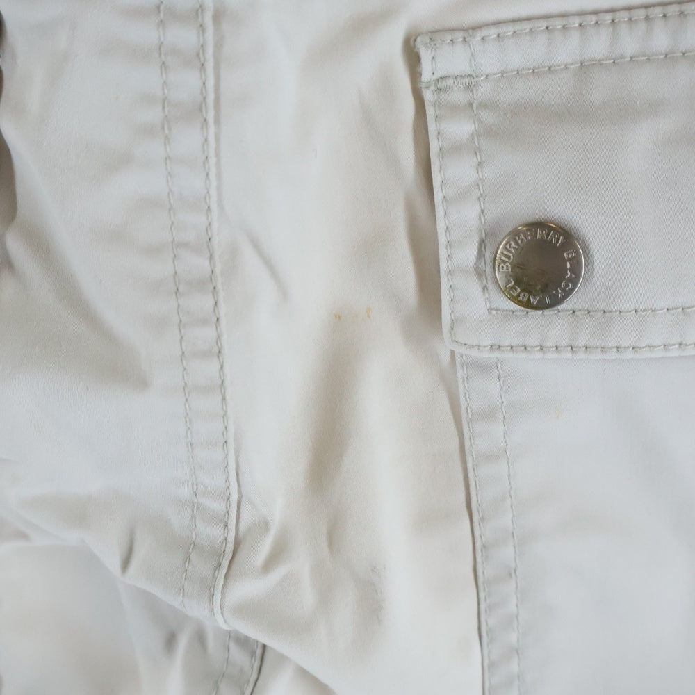 BURBERRY BLACK LABEL(バーバリー ブラックレーベル) ハーフ ショートパンツ ショーツ ホワイト BMS79-822-03