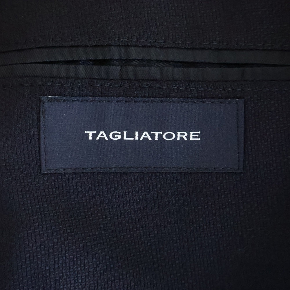 TAGLIATORE(タリアトーレ) モンテカルロ ノッチドラペル2B ウールテーラードジャケット ネイビー