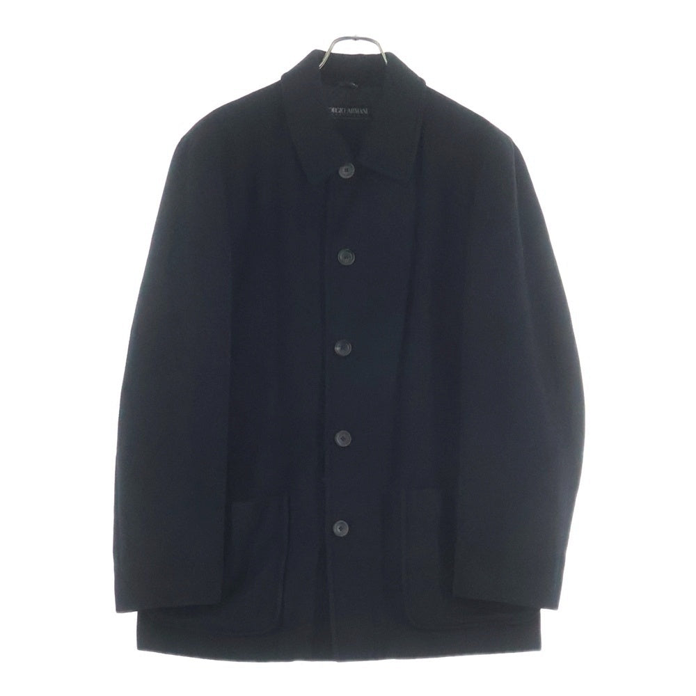 GIORGIO ARMANI(ジョルジオアルマーニ) ステンカラーコート ブラック