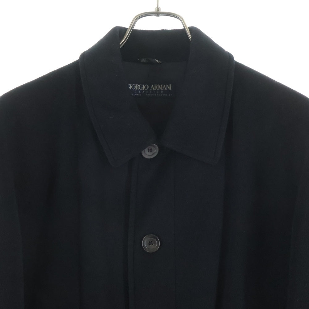 GIORGIO ARMANI(ジョルジオアルマーニ) ステンカラーコート ブラック