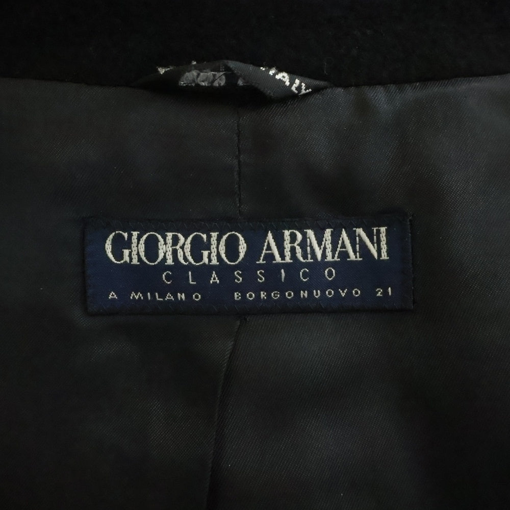 GIORGIO ARMANI(ジョルジオアルマーニ) ステンカラーコート ブラック