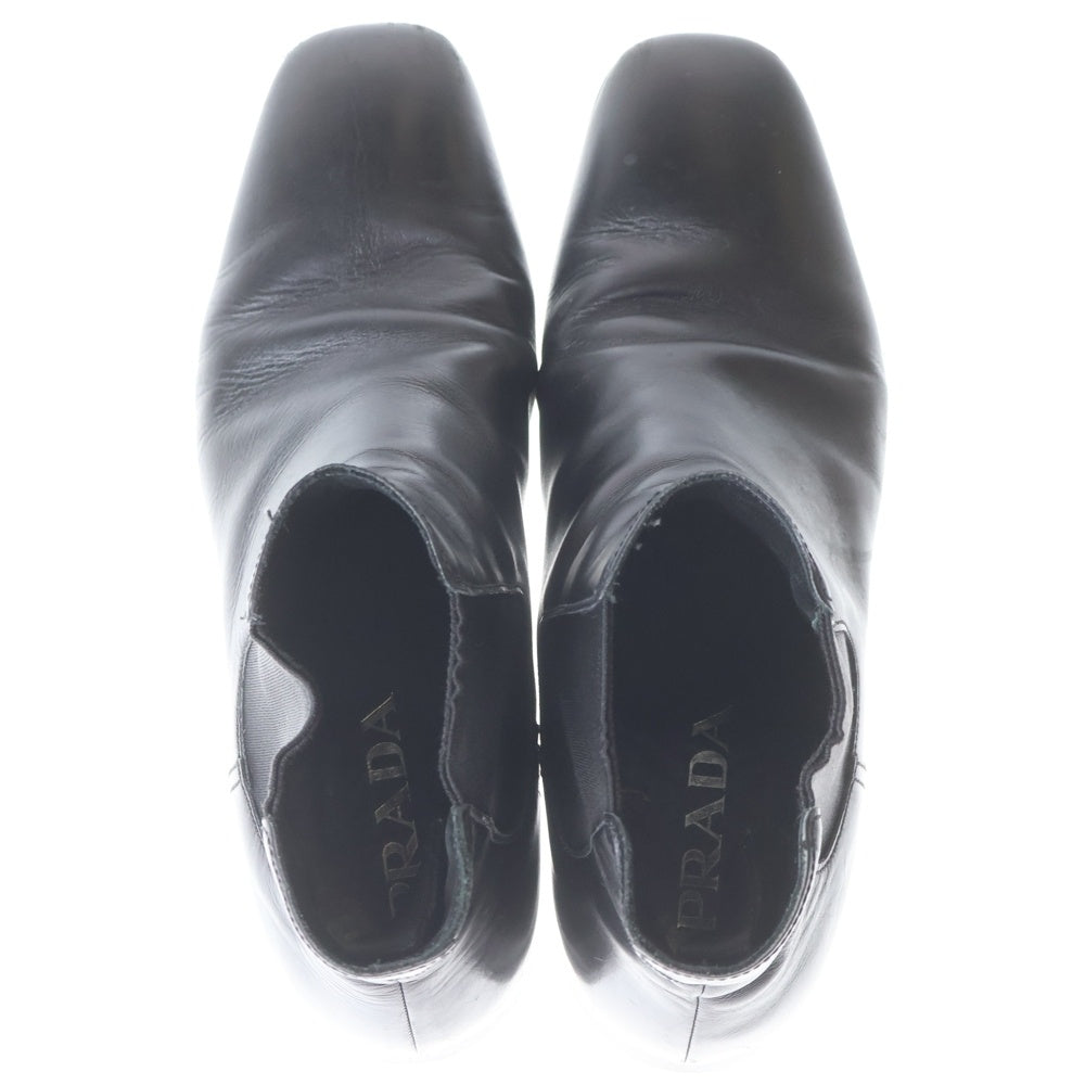 PRADA(プラダ) レザー サイドゴアブーツ ブラック
