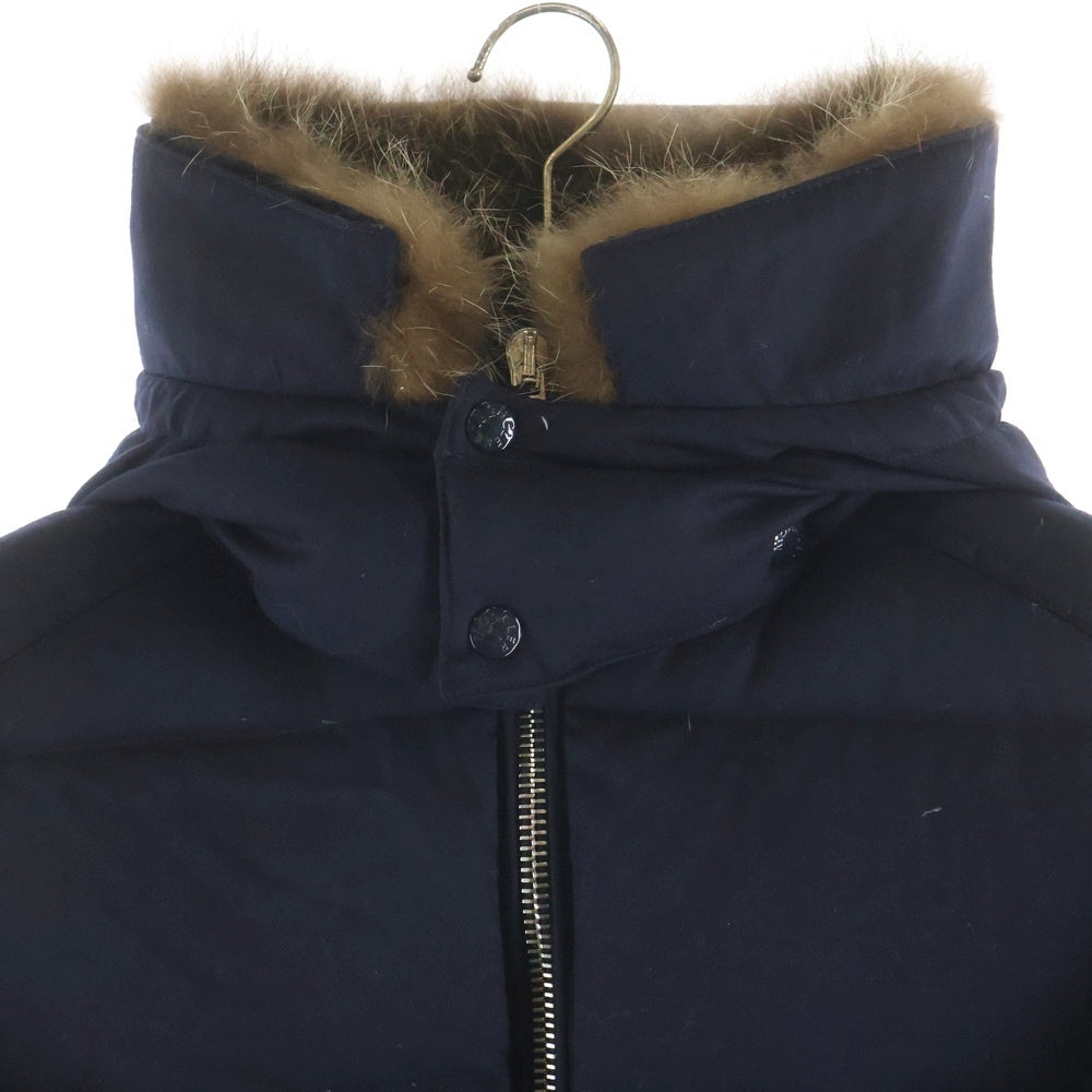 MONCLER(モンクレール) ALLEMAND GIUBBOTTO ファー付き ダウンジャケット ネイビー E20914091825 V0054