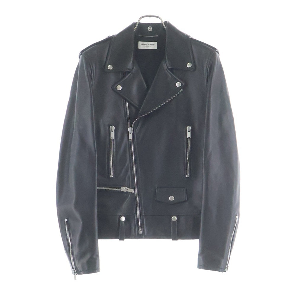 SAINT LAURENT PARIS(サンローランパリ) L01 クラシックモーターサイクル レザー ライダースジャケット ブラック 484284 Y5YA2