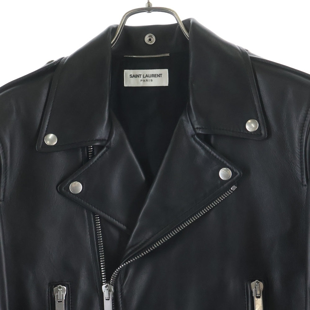 SAINT LAURENT PARIS(サンローランパリ) L01 クラシックモーターサイクル レザー ライダースジャケット ブラック 484284 Y5YA2