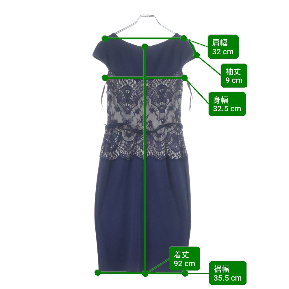 TADASHI SHOJI(タダシショウジ) レース ワンピース ネイビー レディース