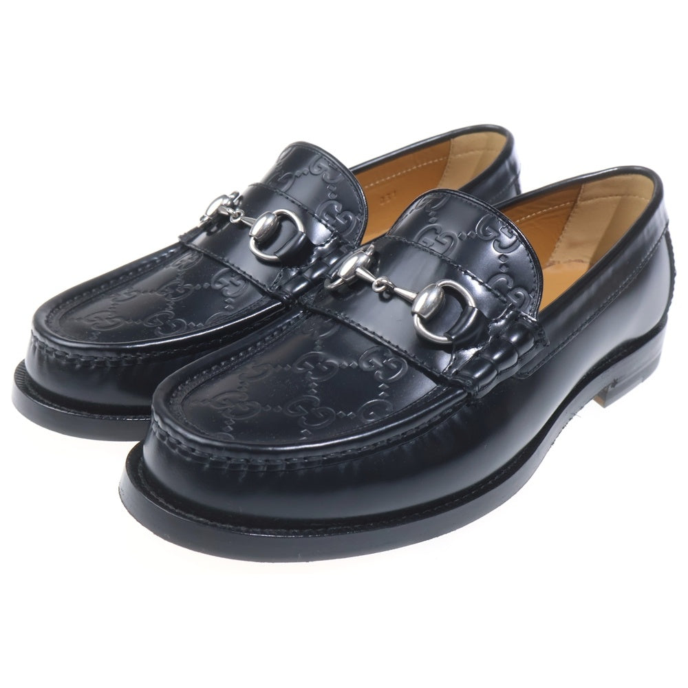 GUCCI(グッチ) グッチシマ ホースビットローファー ブラック 786426