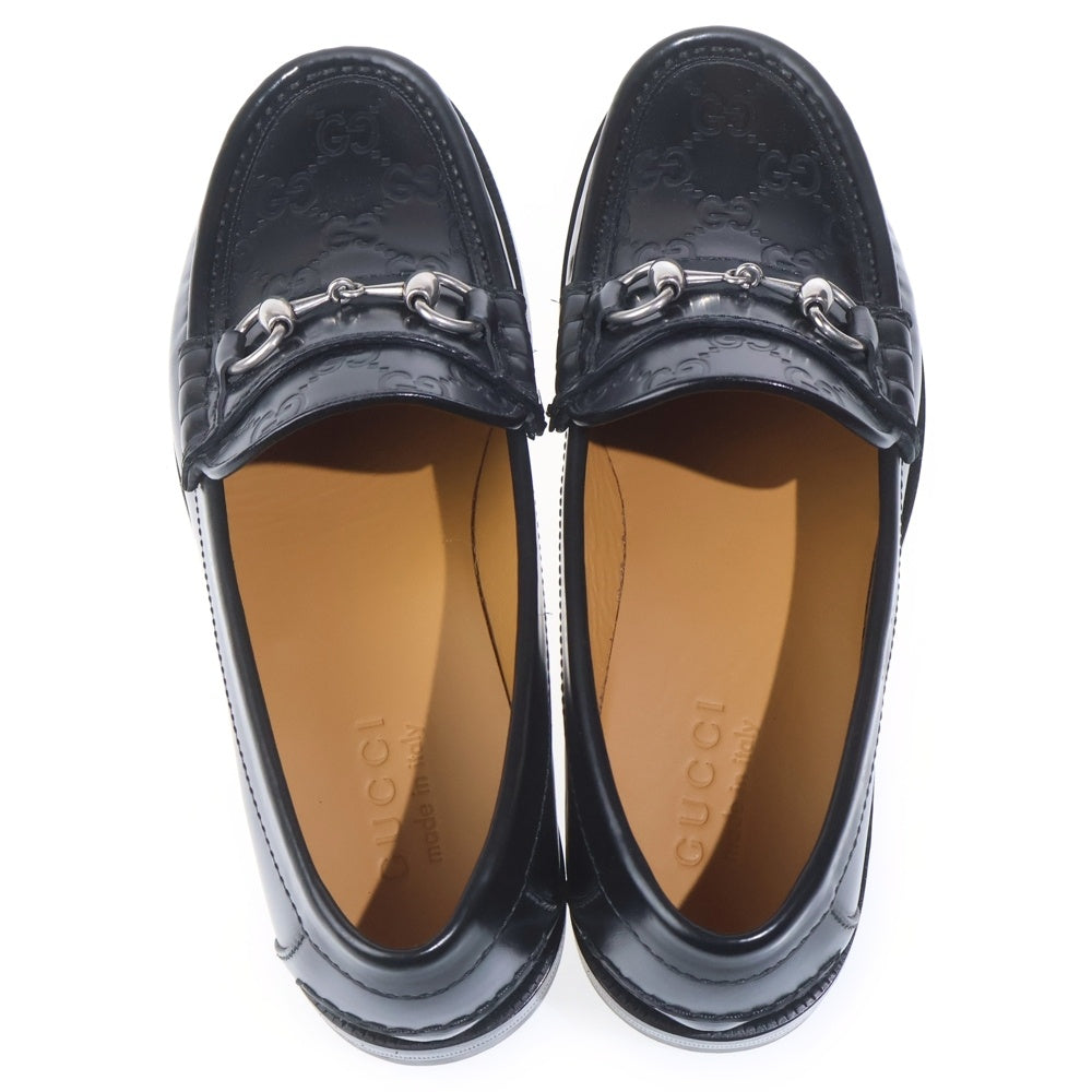 GUCCI(グッチ) グッチシマ ホースビットローファー ブラック 786426