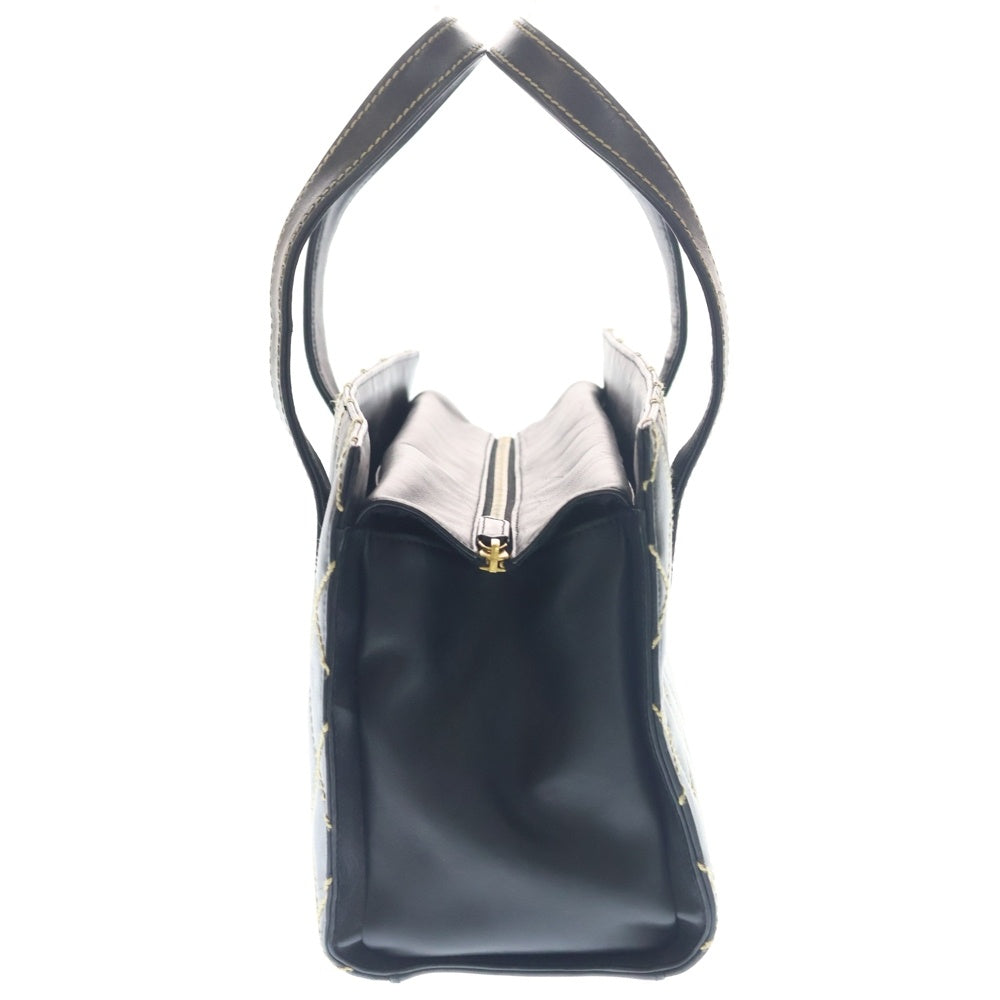 CHANEL(シャネル) ワイルドステッチ ココマーク トートバッグ ハンドバッグ ブラック ラムスキン ゴールド金具 レディース