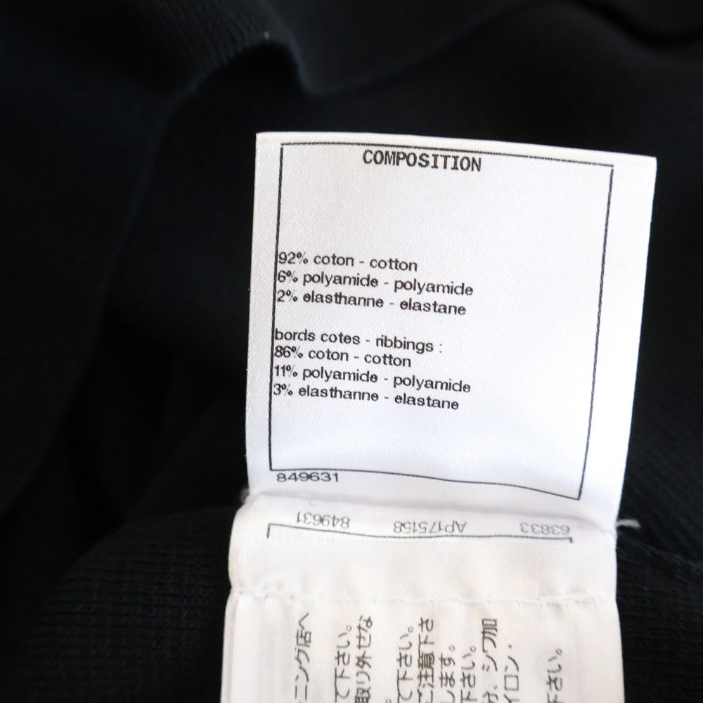 CHANEL(シャネル) 22SS ライオンボタン ハイネック 半袖ニット カットソー ブラック レディース P72001K10368