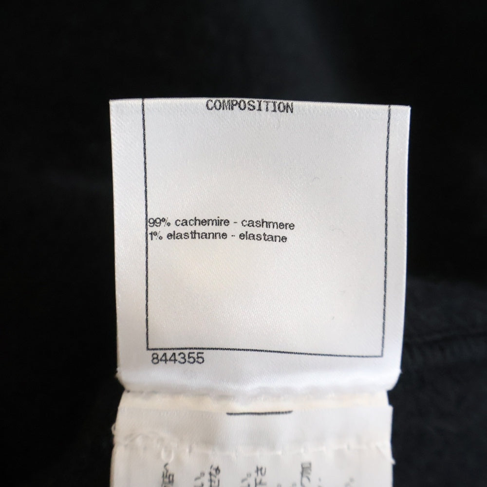 CHANEL シャネル 20AW ココマーク カシミヤ ロゴニット ブラック レディース P65247K61026 CHANEL(シャネル) 20AW ココマーク カシミヤ ロゴニット ブラック