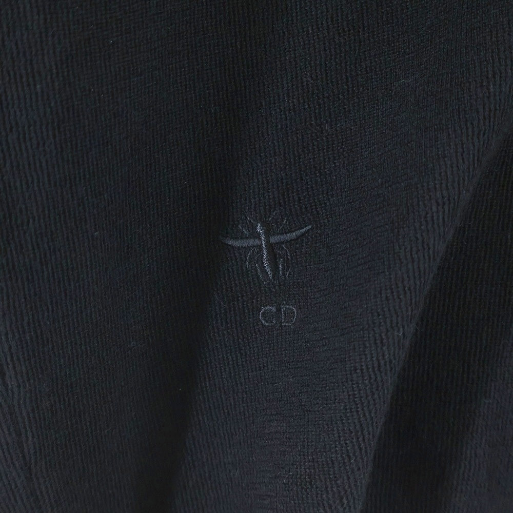 Christian Dior(クリスチャンディオール) 25AW カシミヤ Vネック ニットカーディガン ブラック レディース 214G50AM125