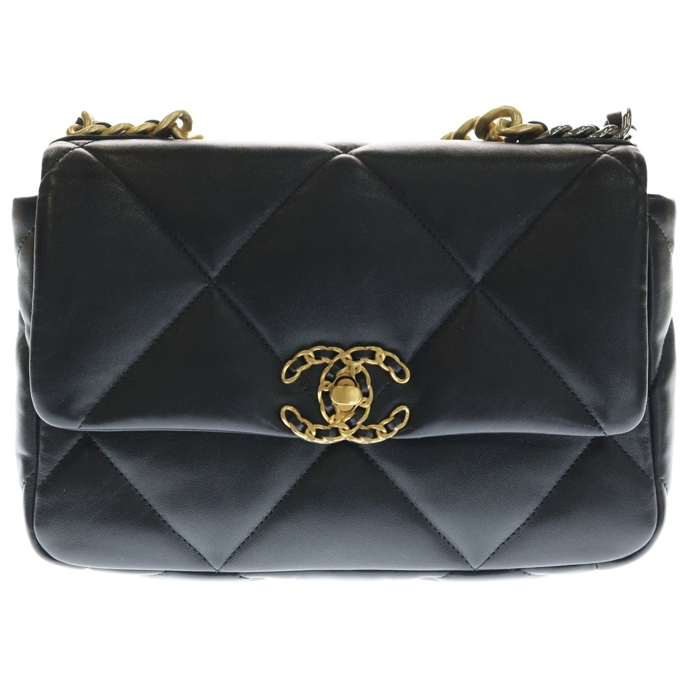 CHANEL(シャネル) シャネル19 ディズヌフ マトラッセ ショルダーバッグ ブラック AS1161 レディース