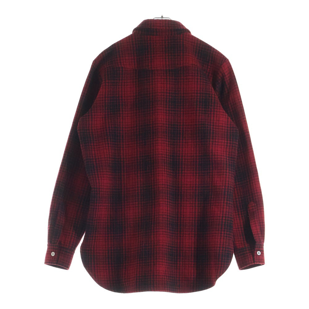 OFF-WHITE(オフホワイト) 16AW チェック総柄 フランネル 長袖シャツ レッド