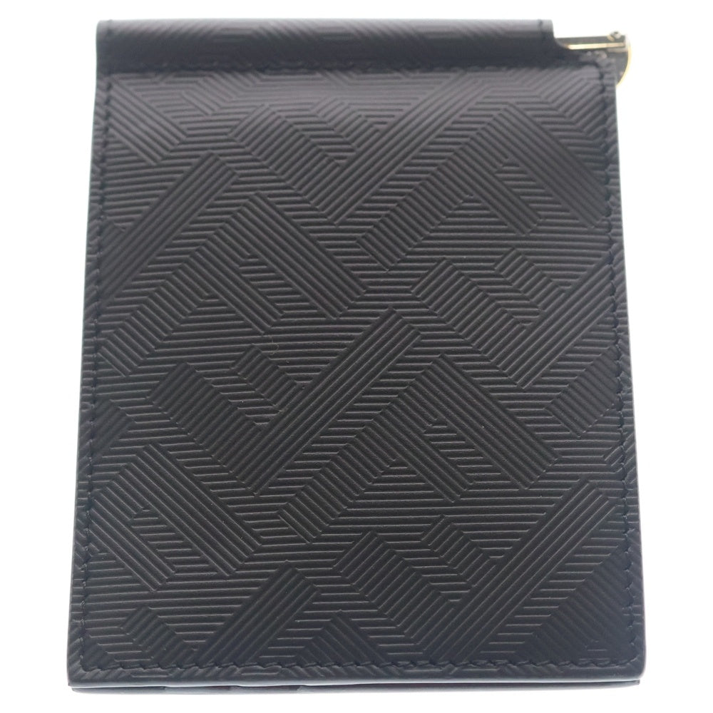 FENDI(フェンディ) シャドー マネークリップ 財布 カードケース ウォレット ブラック レザー 7M0281 シルバー金具