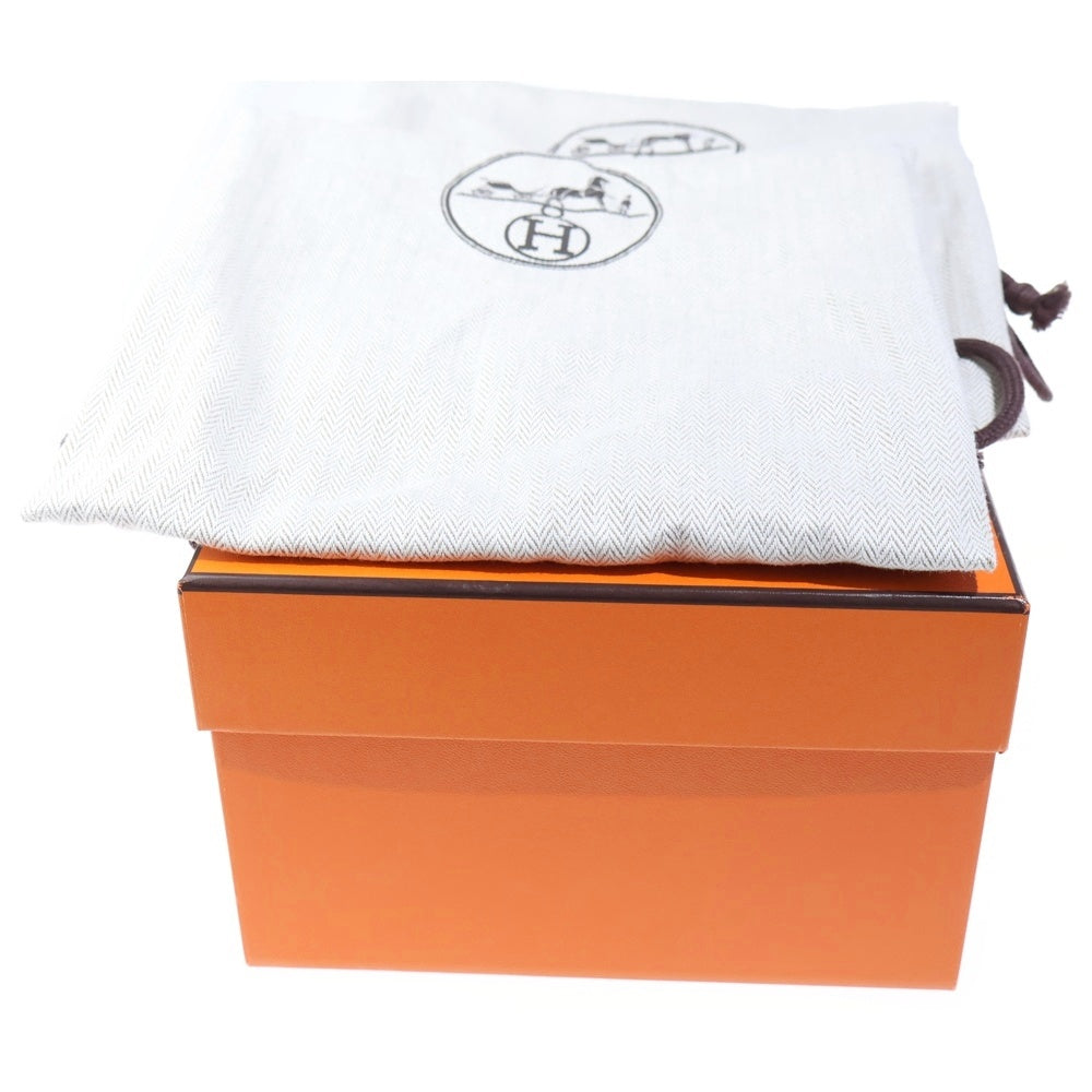 HERMES(エルメス) モカシン ディディ レザー ヒール ローファー ブラック レディース