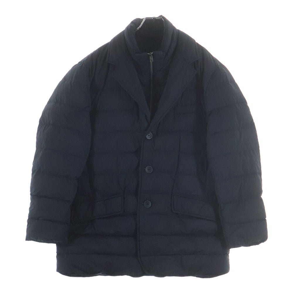 HERNO(ヘルノ) テーラード レイヤード ジップアップダウンジャケット ネイビー PI001ULE-19288-9200 レディース