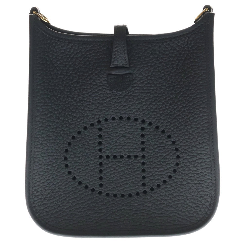 HERMES(エルメス) エブリンTPM ブラック トリヨンクレマンス ショルダーバッグ ゴールド金具 K刻印 レディース