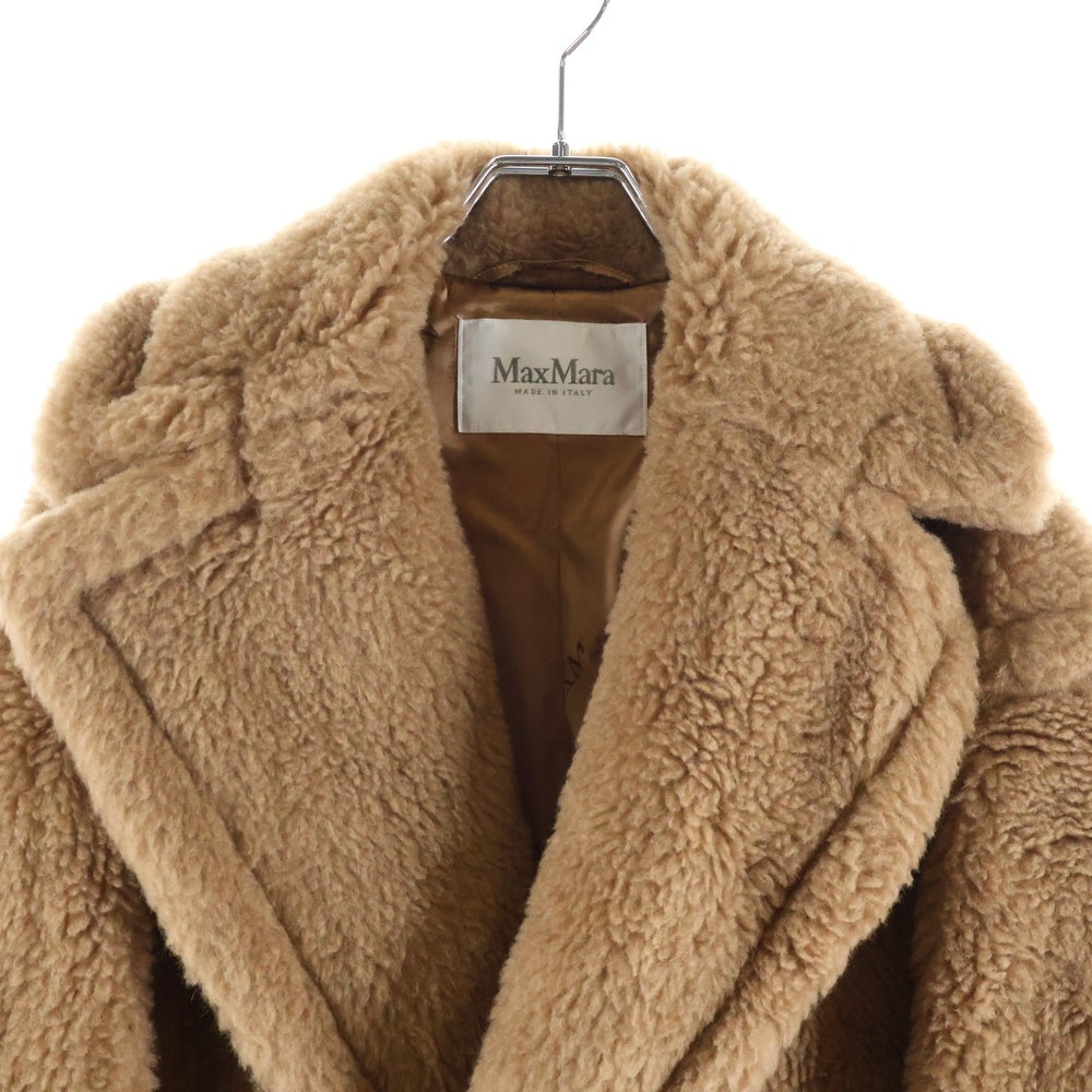 Max Mara(マックスマーラ) テディベア キャメル ボア チェスター ロング コート ブラウン 2421016032 レディース
