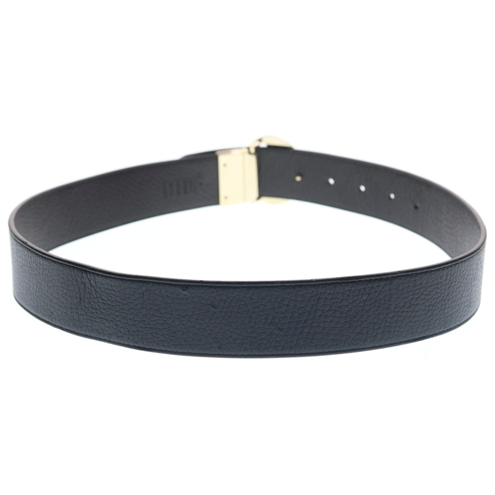 GUCCI(グッチ) ベルト レザー ブラック 80・32 450000 ゴールド金具 レディース