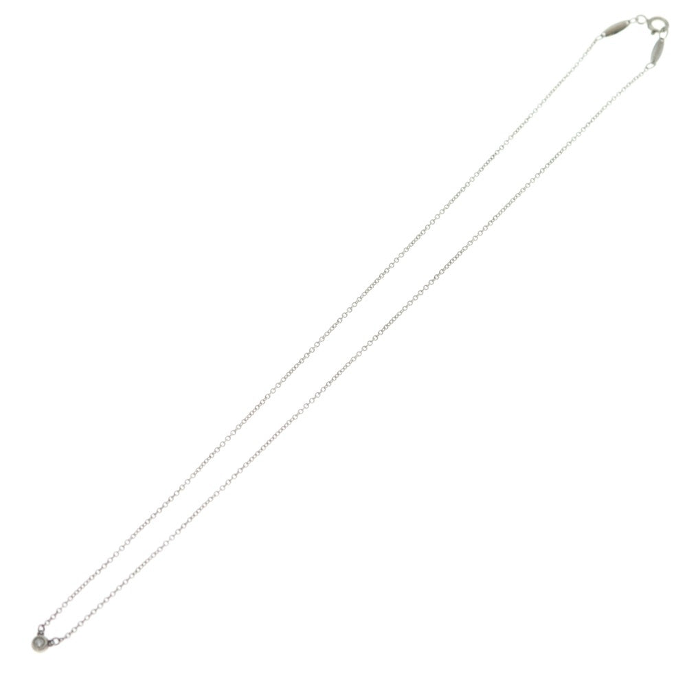 TIFFANY & Co.(ティファニー) バイザヤード ダイヤネックレス ペンダント チェーン シルバー Ag925 1.6g レディース