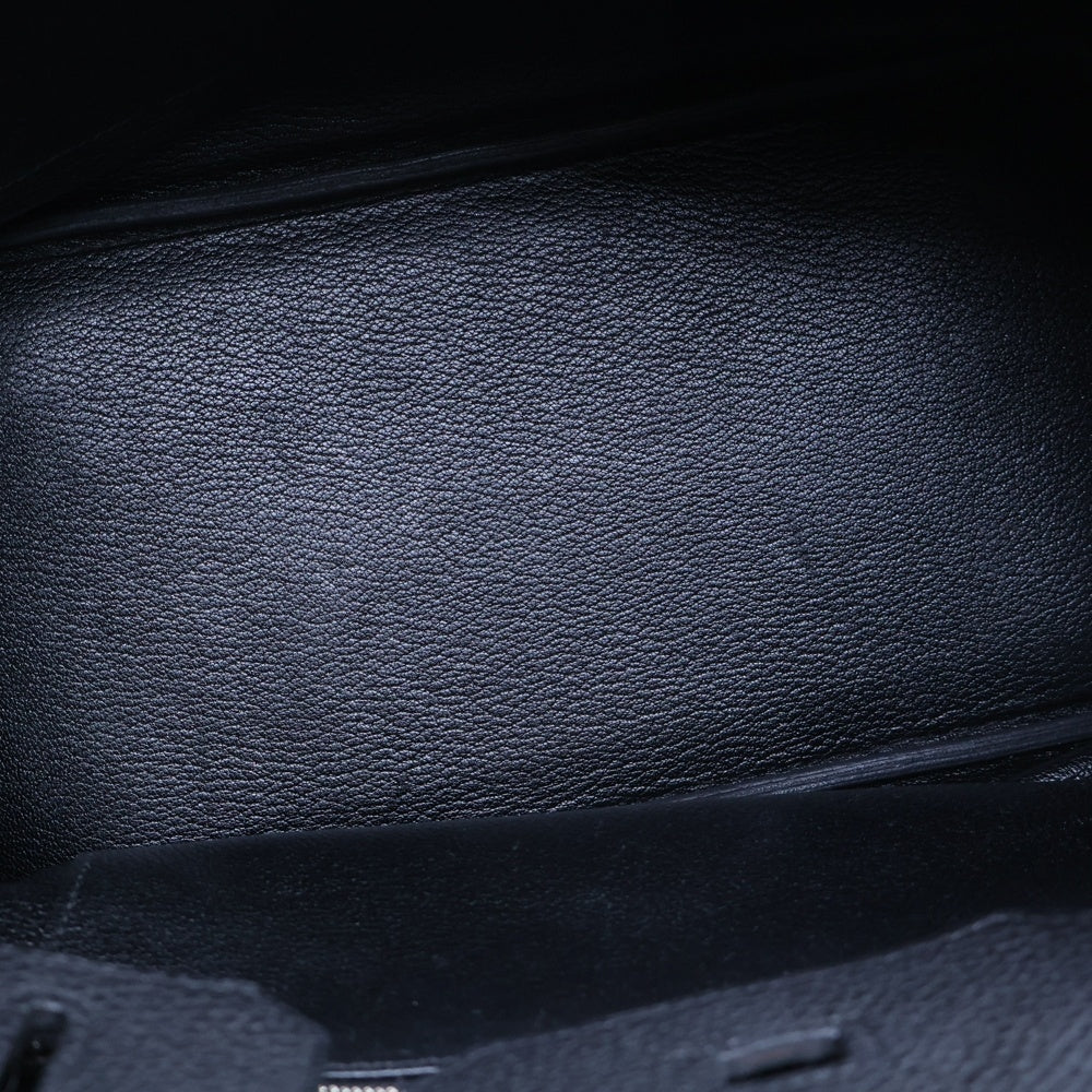 HERMES(エルメス) バーキン30 黒 トゴ シルバー金具 □M刻印 ブラック レディース